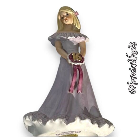 Enesco Growing Up Birthday Girls Age 16 Figurine - Picture 1 of 9